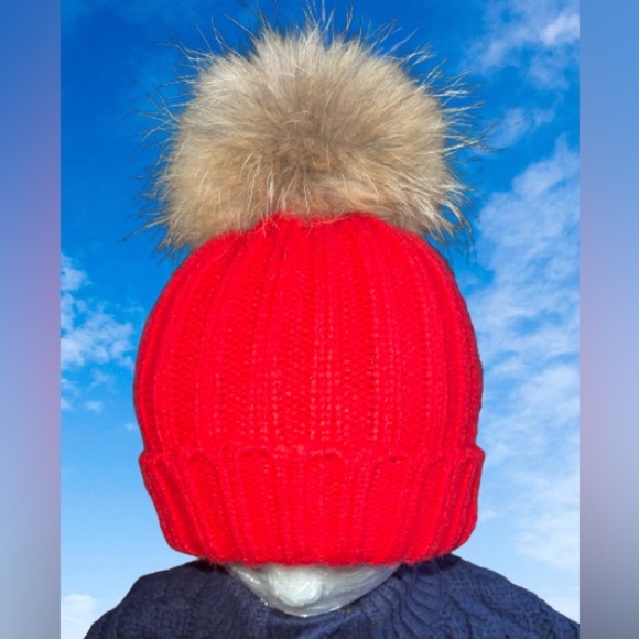 Pink Pineapple, kids’/teens’ 100% wool, knit beanie - Picture 1 of 4